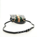 GUCCI Bee & Star Sherry Line Tasche Leder 3-Wege Schwarz Gold 470270 Original 181527SAV-9