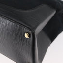 GUCCI GG Canvas Web Sherry Line Hand Bag Black Gold Red 131325 Auth 181528SAV-16