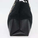 GUCCI GG Canvas Web Sherry Line Hand Bag Black Gold Red 131325 Auth 181528SAV-4