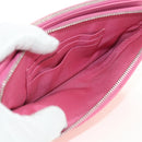 CHANEL Chain Matelasse Shoulder Bag Lamb Skin Pink Silver CC Auth 181529SAV-10