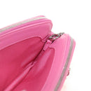 CHANEL Chain Matelasse Shoulder Bag Lamb Skin Pink Silver CC Auth 181529SAV-21