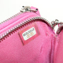 CHANEL Chain Matelasse Shoulder Bag Lamb Skin Pink Silver CC Auth 181529SAV-11