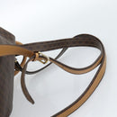 CELINE Macadam Canvas Backpack PVC Leather Brown Gold Auth 181532-10