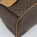 CELINE Macadam Canvas Backpack PVC Leather Brown Gold Auth 181532-13