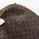 CELINE Macadam Canvas Backpack PVC Leather Brown Gold Auth 181532-16
