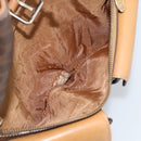 CELINE Macadam Canvas Backpack PVC Leather Brown Gold Auth 181532-24