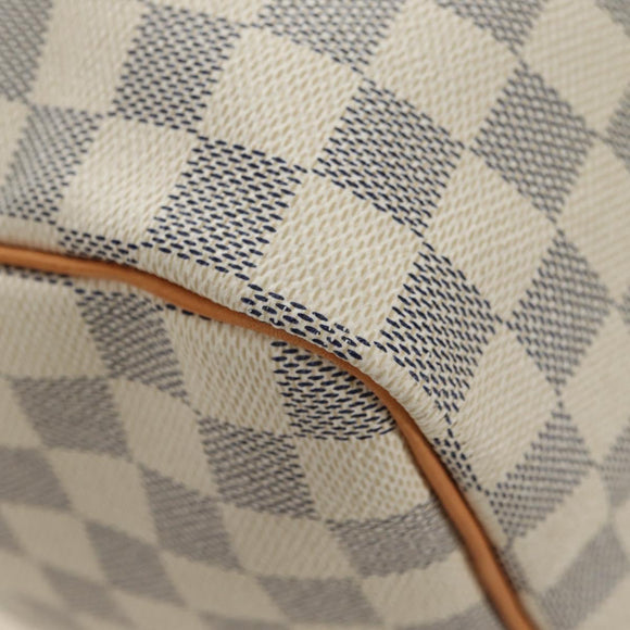 LOUIS VUITTON Damier Azur Speedy 35 Hand Bag N41535 LV Auth 181536SAV