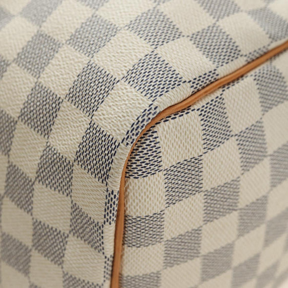 LOUIS VUITTON Damier Azur Speedy 35 Hand Bag N41535 LV Auth 181536SAV