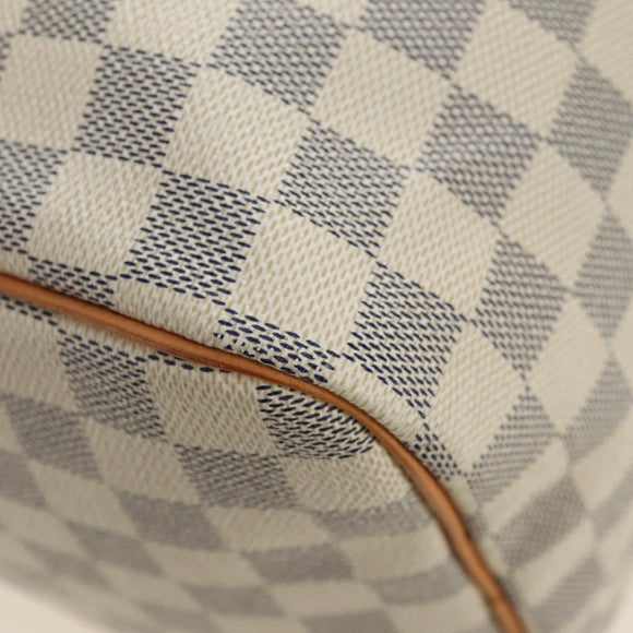 LOUIS VUITTON Damier Azur Speedy 35 Hand Bag N41535 LV Auth 181536SAV