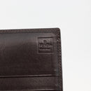 FENDI Zucca Canvas Long Wallet Black Brown Auth 181538-17