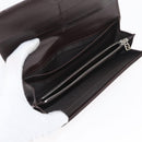 FENDI Zucca Canvas Long Wallet Black Brown Auth 181538-9