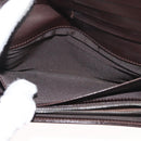 FENDI Zucca Canvas Long Wallet Black Brown Auth 181538-18