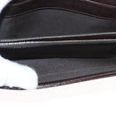FENDI Zucca Canvas Long Wallet Black Brown Auth 181538-19