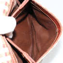 Burberry Nova Check Umhängetasche PVC Beige Gold Auth 181545-22