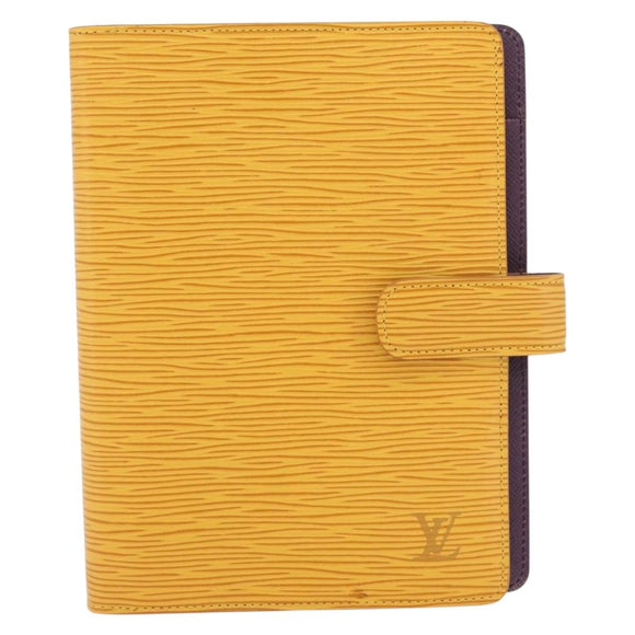 LOUIS VUITTON Epi Agenda MM Dagplanner Omslag Geel R20049 LV Auth 181546