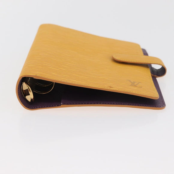 LOUIS VUITTON Epi Agenda MM Dagplanner Omslag Geel R20049 LV Auth 181546