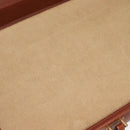 Coach Koffer Leer Bruin Goud Auth 181552A-11