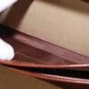 Coach Koffer Leer Bruin Goud Auth 181552A-22
