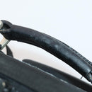 PRADA Koffer Nylon Zwart Zilver Auth 181553A-12