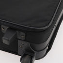 PRADA Koffer Nylon Zwart Zilver Auth 181553A-14