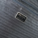 PRADA Koffer Nylon Zwart Zilver Auth 181553A-22