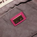 FENDI Zucchino Canvas Hand Bag Beige Gold Auth 181558A-16