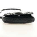 BALENCIAGA Le Cagole Shoulder Bag Leather Black Silver 781911 Auth 181560SAM-5