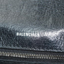 BALENCIAGA Le Cagole Shoulder Bag Leather Black Silver 781911 Auth 181560SAM-22
