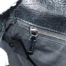 BALENCIAGA Le Cagole Shoulder Bag Leather Black Silver 781911 Auth 181560SAM-25