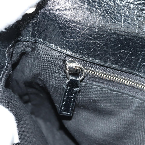 BALENCIAGA Le Cagole Shoulder Bag Leather Black Silver 781911 Auth 181560SAM