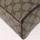 GUCCI GG Supreme Web Sherry Line Tasche PVC Beige Gold 378 002 3839 Auth 181562-13