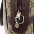 GUCCI GG Supreme Web Sherry Line Tasche PVC Beige Gold 378 002 3839 Auth 181562-14