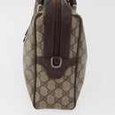 GUCCI GG Supreme Web Sherry Line Tasche PVC Beige Gold 378 002 3839 Auth 181562-4