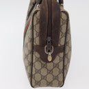 GUCCI GG Supreme Web Sherry Line Tasche PVC Beige Gold 378 002 3839 Auth 181562-5