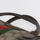 GUCCI GG Supreme Web Sherry Line Tasche PVC Beige Gold 378 002 3839 Auth 181562-8