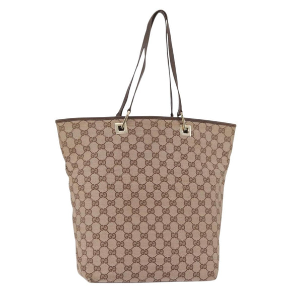 GUCCI GG Canvas Tote Bag Pink Gold 002 1098 Auth 181565
