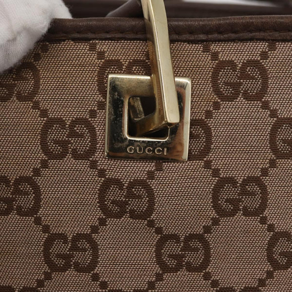 GUCCI GG Canvas Tote Bag Pink Gold 002 1098 Auth 181565