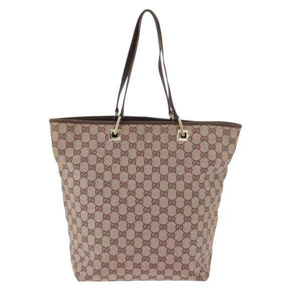 GUCCI GG Canvas Tote Bag Pink Gold 002 1098 Auth 181565