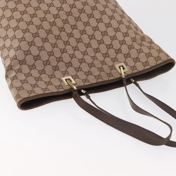 GUCCI GG Canvas Tote Bag Pink Gold 002 1098 Auth 181565