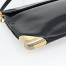 Christian Dior Shoulder Bag Leather Black Gold Auth 181566-16
