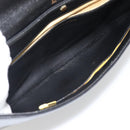 Christian Dior Shoulder Bag Leather Black Gold Auth 181566-11