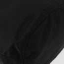 PRADA Kordelzugbeutel Nylon Schwarz Silber Auth 181567-15