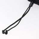 PRADA Kordelzugbeutel Nylon Schwarz Silber Auth 181567-7