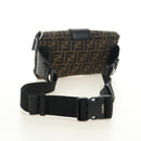 FENDI Zucca Canvas Mamma Baguette Shoulder Bag 2way Black Brown Auth 181574SAM-7