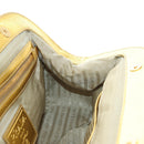PRADA Chain Shoulder Bag Raffia Beige Gold Auth 181575SAV-20