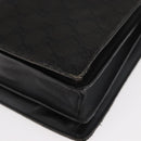 GUCCI GG Canvas Hand Bag Black Silver Auth 181578-15
