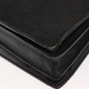 GUCCI GG Canvas Hand Bag Black Silver Auth 181578-17