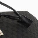 GUCCI GG Canvas Hand Bag Black Silver Auth 181578-18