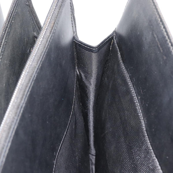 GUCCI GG Canvas Hand Bag Black Silver Auth 181578