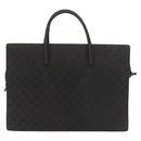 GUCCI GG Canvas Hand Bag Black Silver Auth 181578-2
